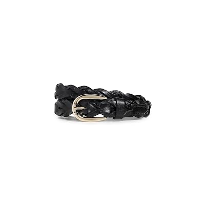 Madewell Cinturón trenzado para mujer, True Black, XXS - XS
