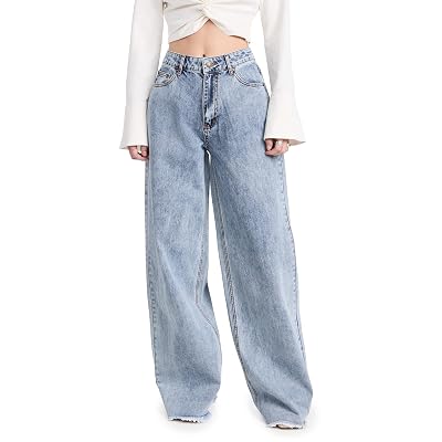 Lioness Eivissa Vaqueros Baggy para Mujer, Denim Descolorido, M
