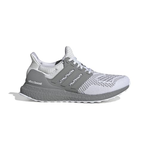 Adidas Ultraboost 1.0 para mujer, blanco/plateado metálico/plateado metálico, 4.5