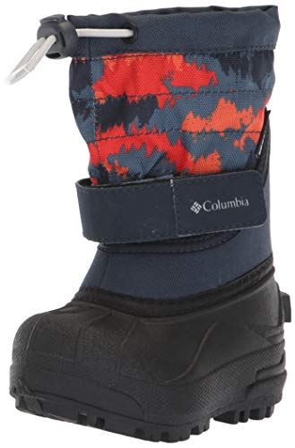 Columbia TODDLER POWDERBUGTM PLUS II PRINT Bota para niño, abyss, gris hielo, 6 Regula
