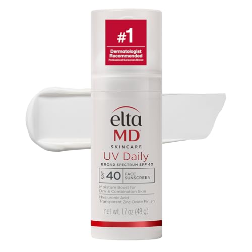 EltaMD UV protector solar facial diario sin teñir, SPF 40, 1.7 oz