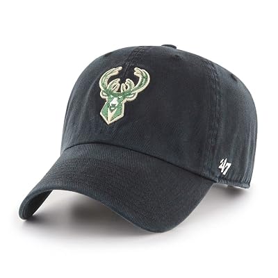 '47 Milwaukee Bucks NBA Clean Up Hat, Negro, Talla única