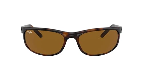 Ray-Ban RB2027 Predator 2 Gafas de sol rectangulares para hombre, Habana oscura/B-15 Marrón, 6