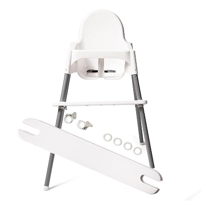 Reposapiés para trona compatible con reposapiés ajustable de madera de bambú Antilop IKEA