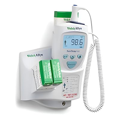 Welch Allyn 01692-201 SureTemp Plus 692 Termómetro electrónico con soporte de pared,