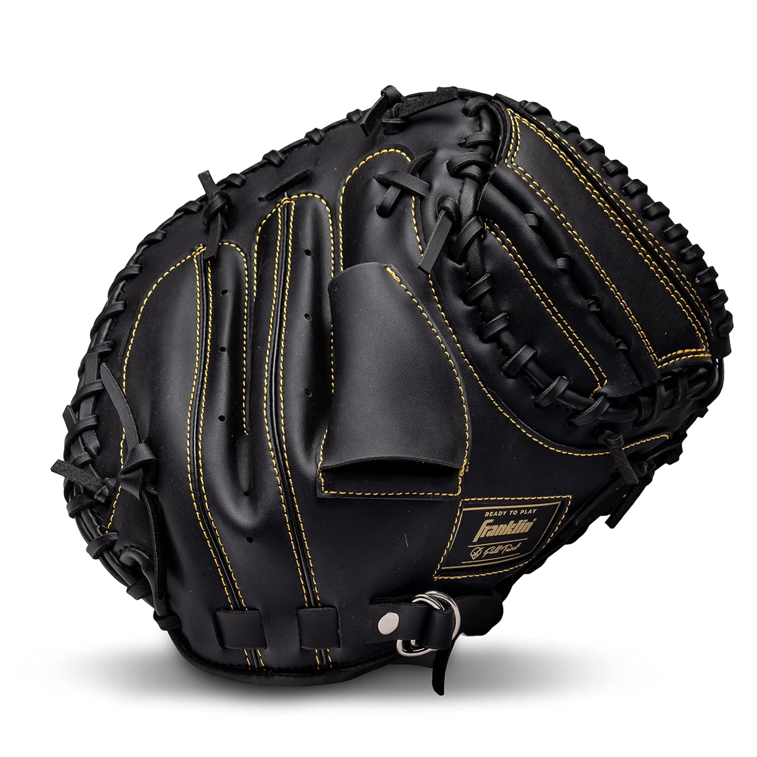 Guante de receptor Franklin Sports Field Master - 31.5" RHT - Negro/Oro