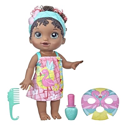 Muñeca Bebé Baby Alive Glam Spa - Pelo Negro