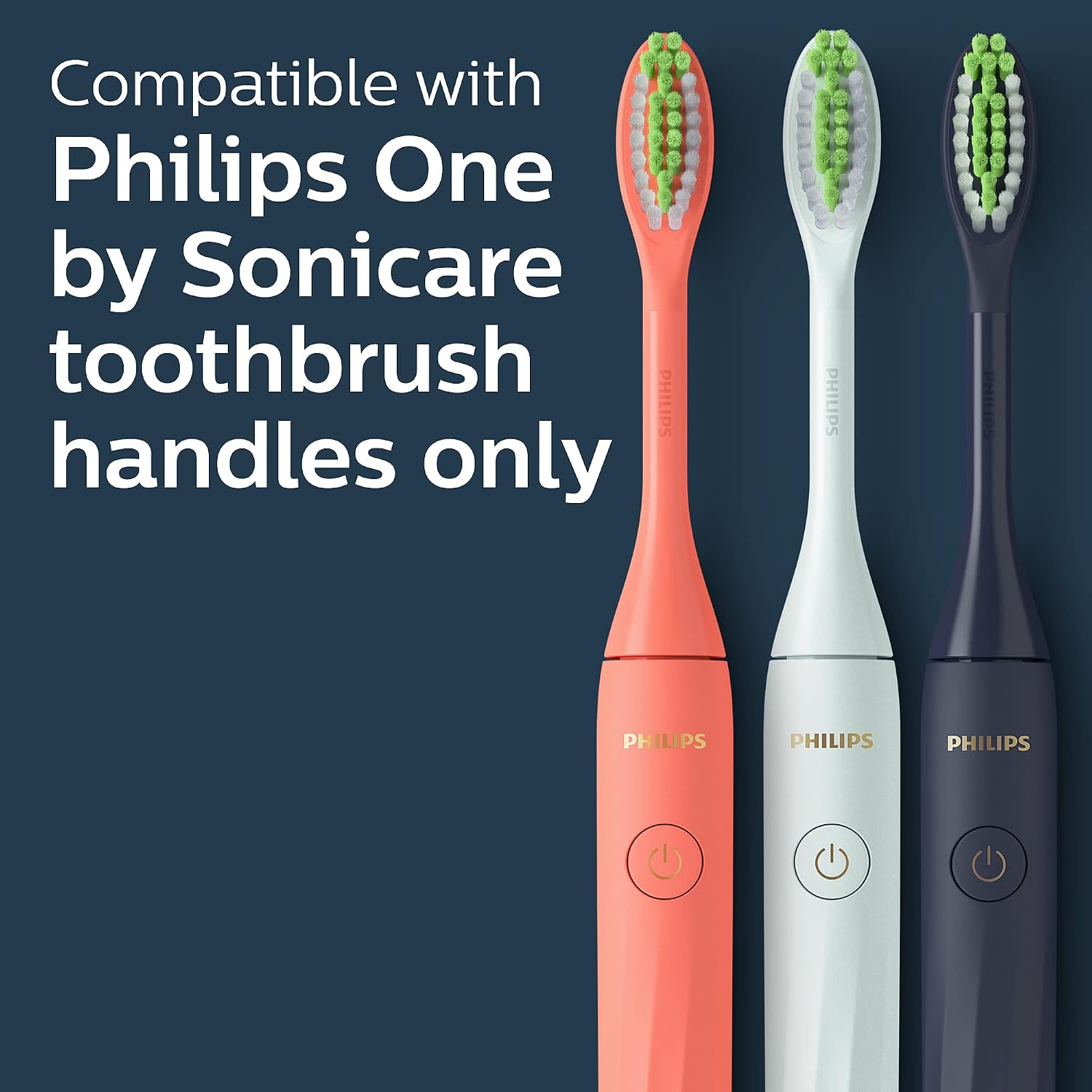 Philips Sonicare, 2 cabezales de cepillo, azul marino medianoche (BH1022/04)