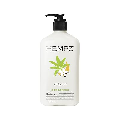 Hempz Body Moisturizer Original Bomba de 17 onzas (16.9 fl oz) (paquete de 1)
