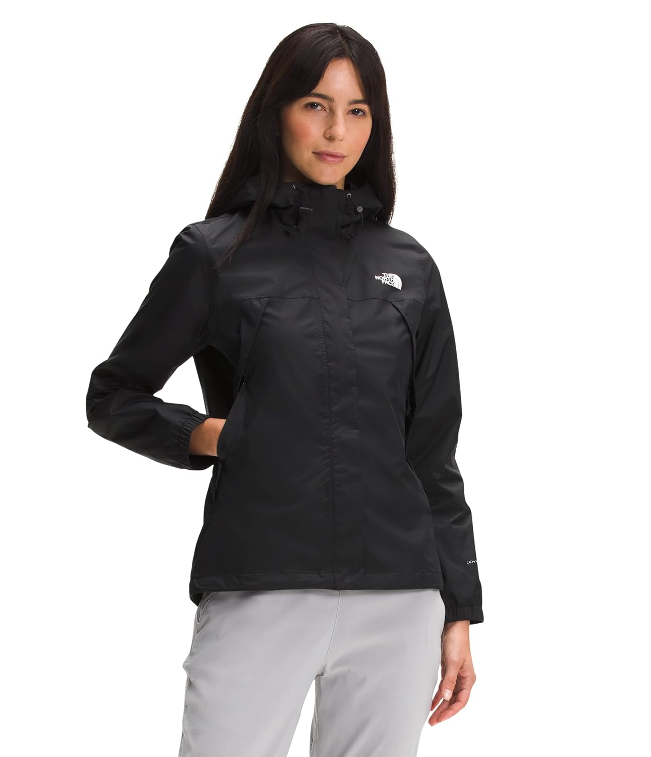 The North Face Chaqueta Antora para mujer, TNF Black, XL