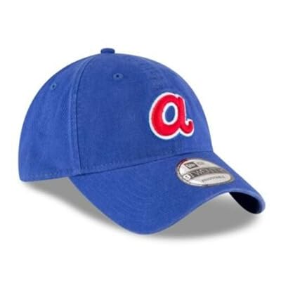 Gorra ajustable Throwback Clean Up de la marca Atlanta Braves '47 - Azul