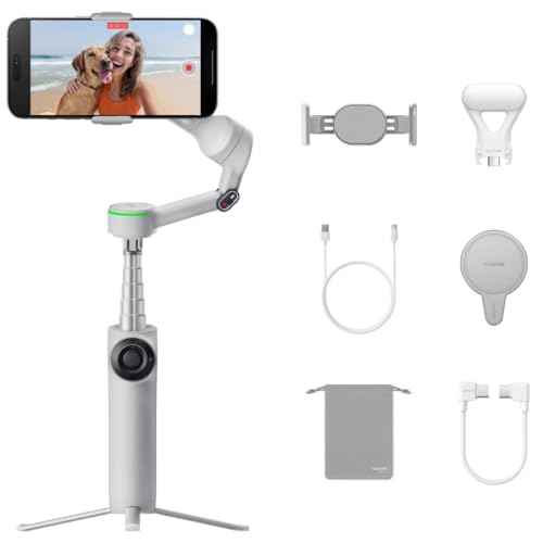 Insta360 Flow 2 Pro 3-Axis AI-Powered Smartphone Gimbal Creator Bundle - Stone G