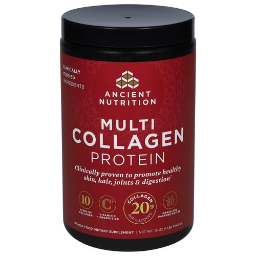 Ancient Nutrition Hydrolyzed Multi Collagen Peptides Powder, Unflavored