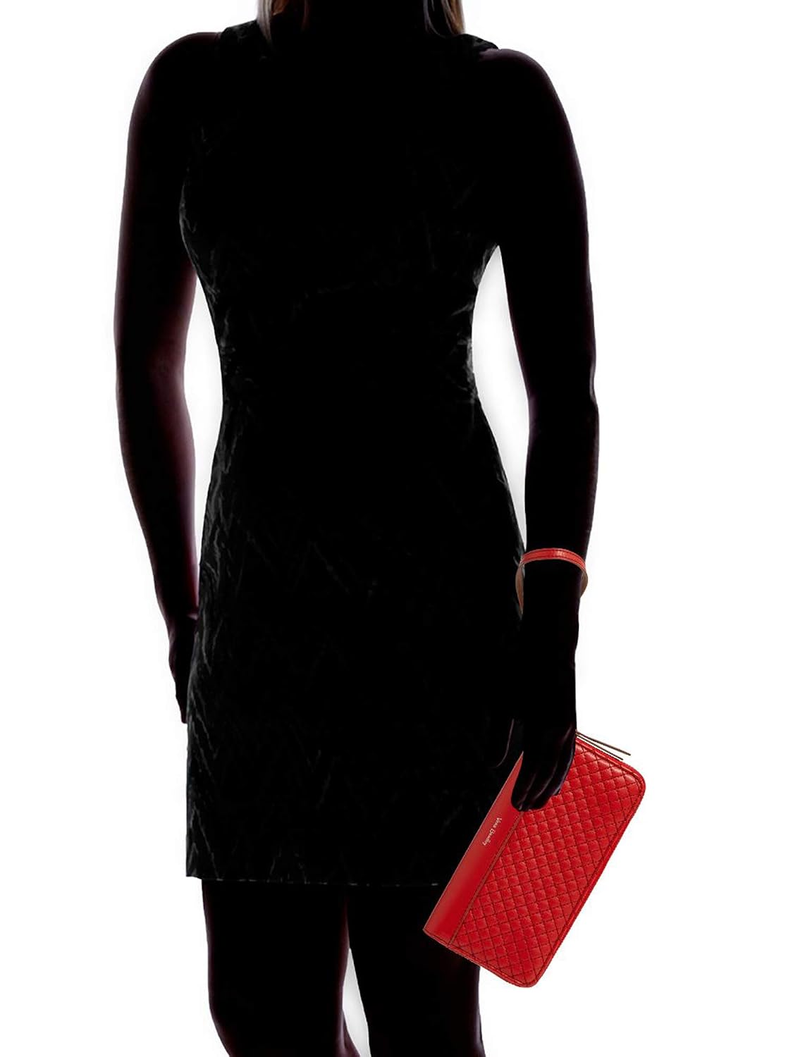 Vera Bradley Carryall RFID Accordion Wristlet, Leather, Cardinal Red