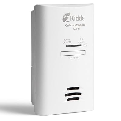 Kidde Carbon Monoxide Detector, Plug-in Carbon Monoxide Detector with AA Battery