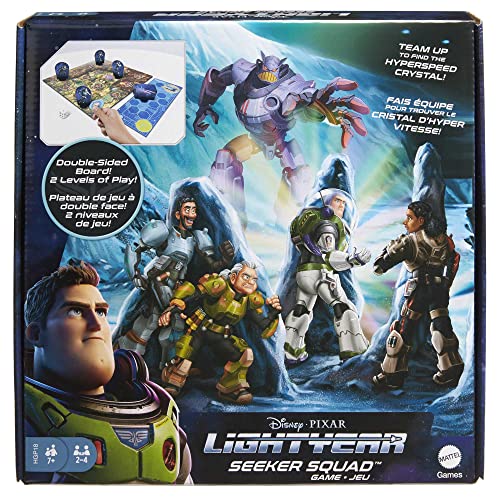 Mattel Games Disney and Pixar Lightyear Seeker Squad Board Game, Movie-Themed Ga