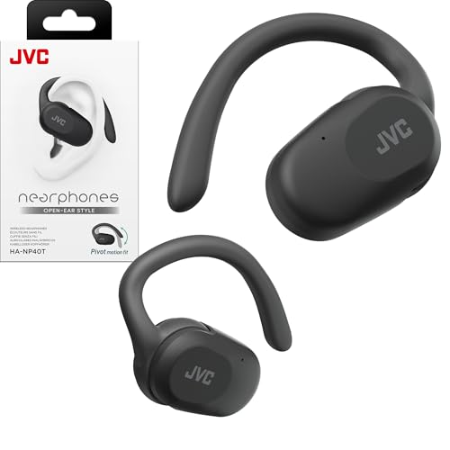 JVC nearphones Open Ear True Wireless Headphones with Pivot Motion Mecanism, 16m