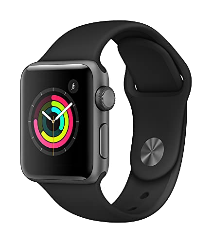 Apple Watch Series 3 [GPS 38mm] Smart Watch w/Space Gray Aluminum Case & Black S