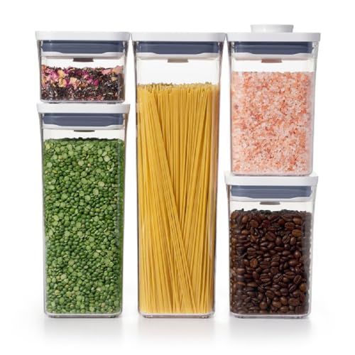 OXO Good Grips POP Airtight Food Storage Containers for Pantry, 5-Piece Set