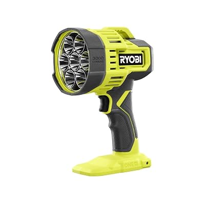 RYOBI ONE+ 18V Cordless LED Spotlight (Tool Only) Renewed, Green
