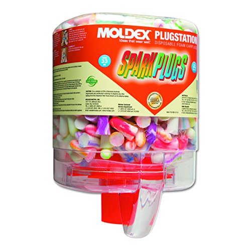 Moldex PlugStation Uncorded Earplug Dispensers, Assorted, 33 dB, 250/Box (6644)