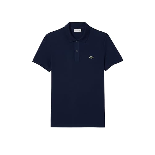Lacoste Men's Slim Fit L.12.12 Piqu'e Polo Shirt, Navy Blue, Large