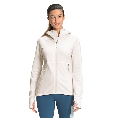 The North Face Canyonlands Hoodie Womens Fleece Gardenia White Heather Sz L