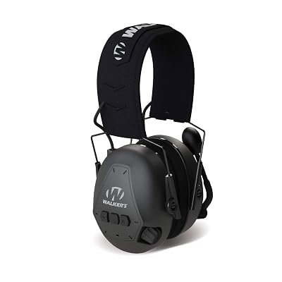 WALKER'S Bluetooth Passive Muff - Compact Lightweight 25dB NRR Hunting Shooting