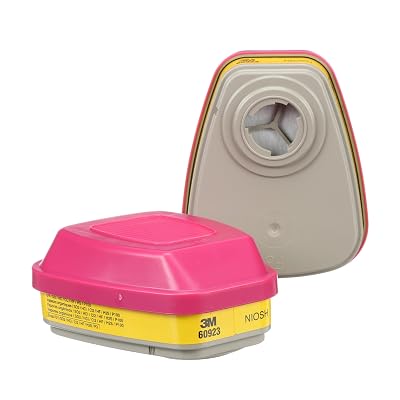 3M P100 Respirator Cartridge/Filter 60923, NIOSH Approved, 1 Pair