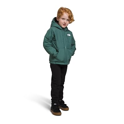 The North Face Kids Reversible Perrito Hooded Jacket, 6, Dark Sage