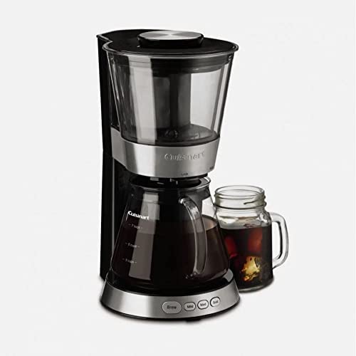 Cuisinart DCB-10P1 Automatic Cold Brew Coffeemaker with 7-Cup Glass Carafe, Silv