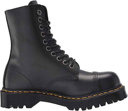 Dr. Martens, 8761 BxB 10-Eye Fashion Steel Toe Leather Boot for Men and Women, B