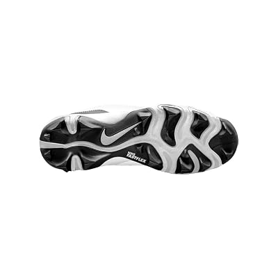 Nike Alpha Huarache 4 Keystone Tacos de béisbol moldeados de goma para niño SZ 1 Blanco |