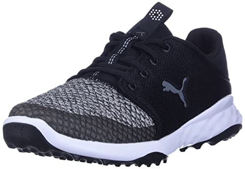 Puma Golf Men's Grip Fusion Sport Golf Shoe, Puma Black-Quiet Shade, 11.5 M US