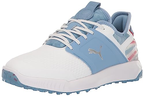 Puma Golf NA Womens Ignite Elevate Volition Sneaker, Puma White-Allure, 9 US