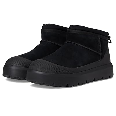 UGG Men's Cl Ultra Mini Weather Hybrid Boot, Black/Black, 5