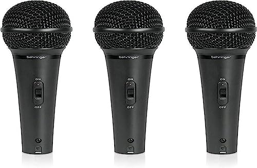 Behringer ULTRAVOICE XM1800S 3 micrófonos cardioides dinámicos para voz e instrumentos