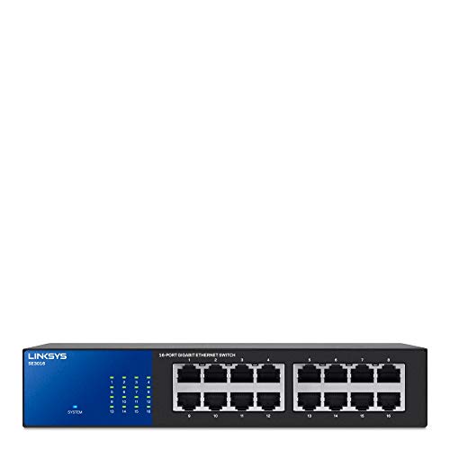 Conmutador Gigabit Linksys de 16 puertos (SE3016)
