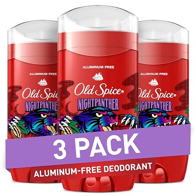 Desodorante para hombres Old Spice sin aluminio, protección contra olores 24 horas al día, 7 días a la semana, frescura 24 horas al día, 7 días a la semana