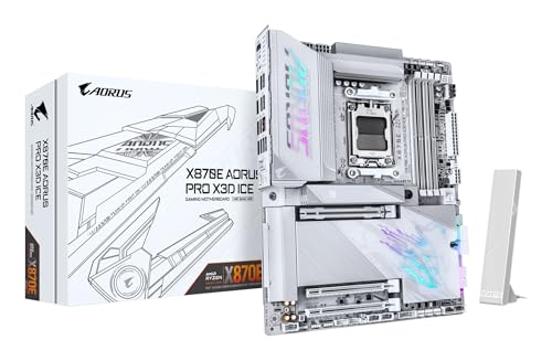 Placa base GIGABYTE X870E AORUS PRO X3D Ice - Compatible con el procesador AMD Ryzen 9000