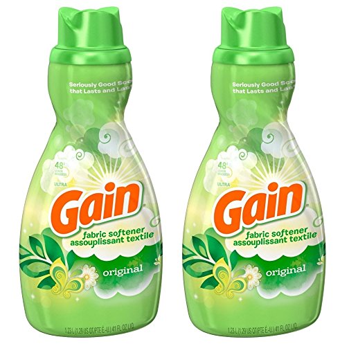 Gain Suavizante líquido para telas, original, 41 onzas (paquete de 2)