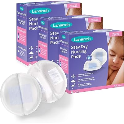 Lansinoh Stay Dry Discos desechables para lactancia materna, 108 discos