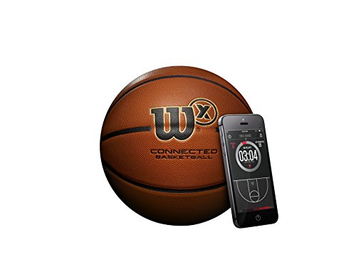 Baloncesto inteligente conectado WILSON X con sensor que rastrea los tiros