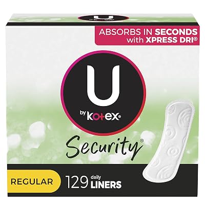 Protectores de bragas U by Kotex Lightdays, regulares, 129 unidades