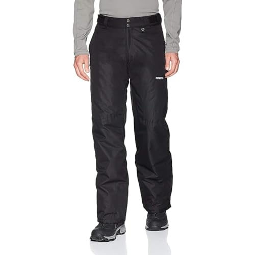 Arctix Essential Pantalones de nieve para hombre, negro, mediano