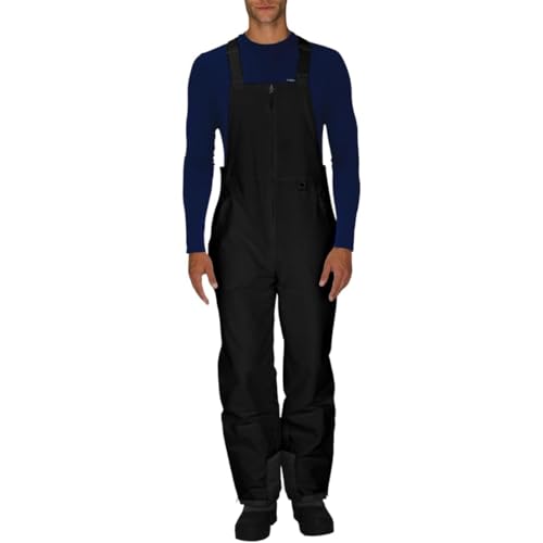 Arctix Mono con peto aislante Essential para hombre, negro, entrepierna grande/32"