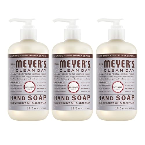 MRS. MEYER'S CLEAN DAY Liquid Hand Soap, Lavender, 12.5 fl oz, 3 Pack