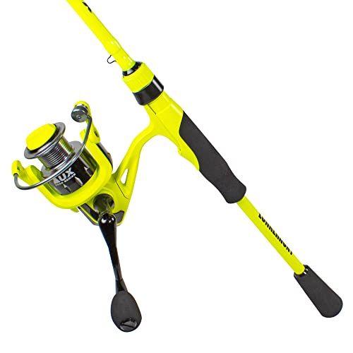Lunkerhunt Aux Spinning Reel Combo | Medium Heavy Spinning Rod Combo | Yellow Li