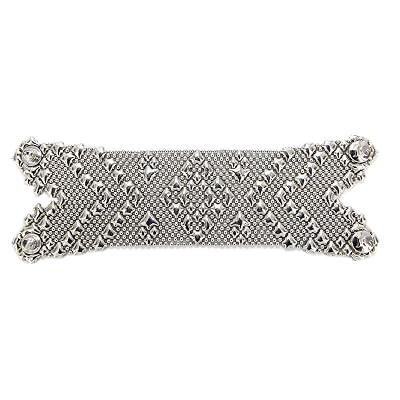 Liquid Metal by Sergio Gutierrez Antique Silver Bracelet B107-AS SG - SG Pouch i
