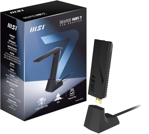 Adaptador USB BE6500 WiFi 7